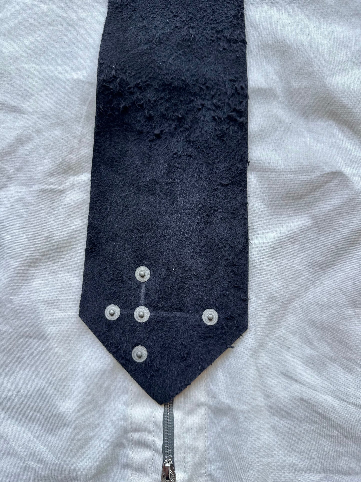 Roughout Suede Neck Tie