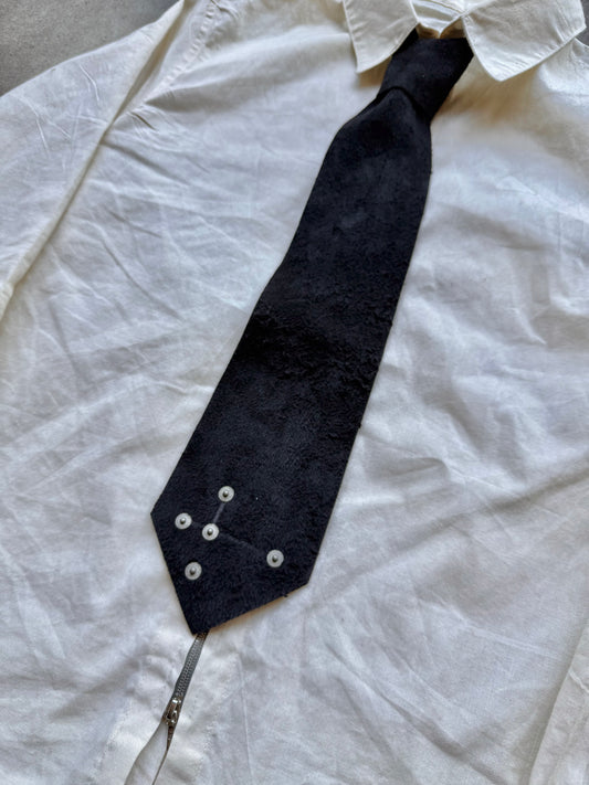 Roughout Suede Neck Tie